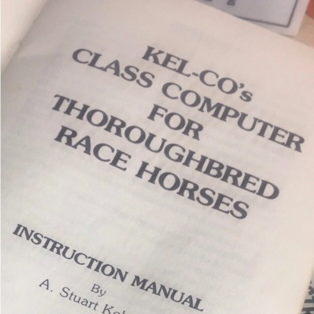 Vintage 70s Thoroughbred Horse Racing Books and Pace Calculator